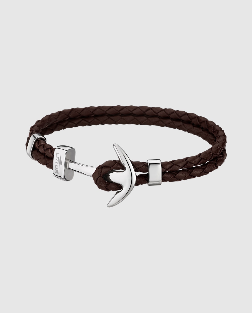 Pulseira Lotus Style Ls1832-2/5 Urban Man de Aço Inoxidável com Acabamento Brilhante Castanho-escuro-1