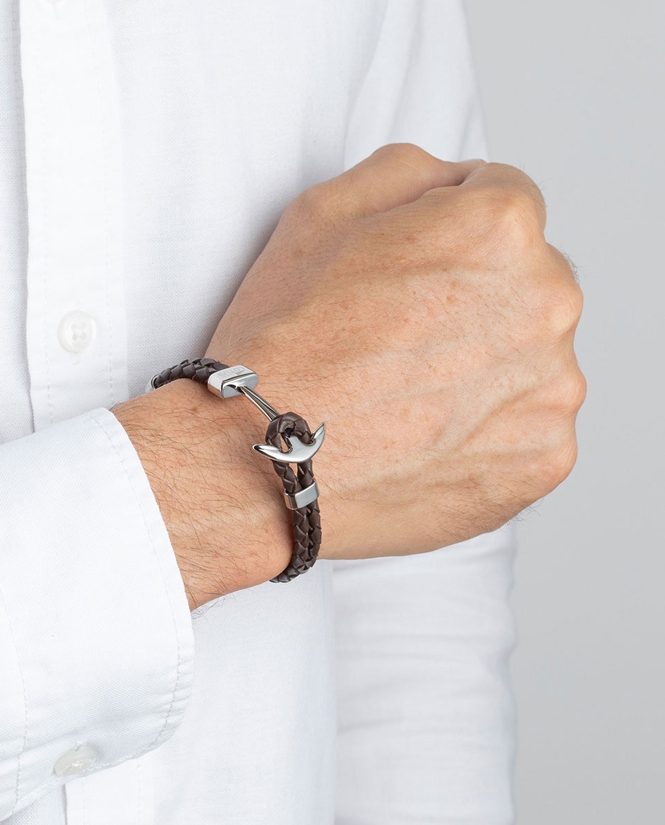 Pulseira Lotus Style Ls1832-2/5 Urban Man de Aço Inoxidável com Acabamento Brilhante Castanho-escuro-2