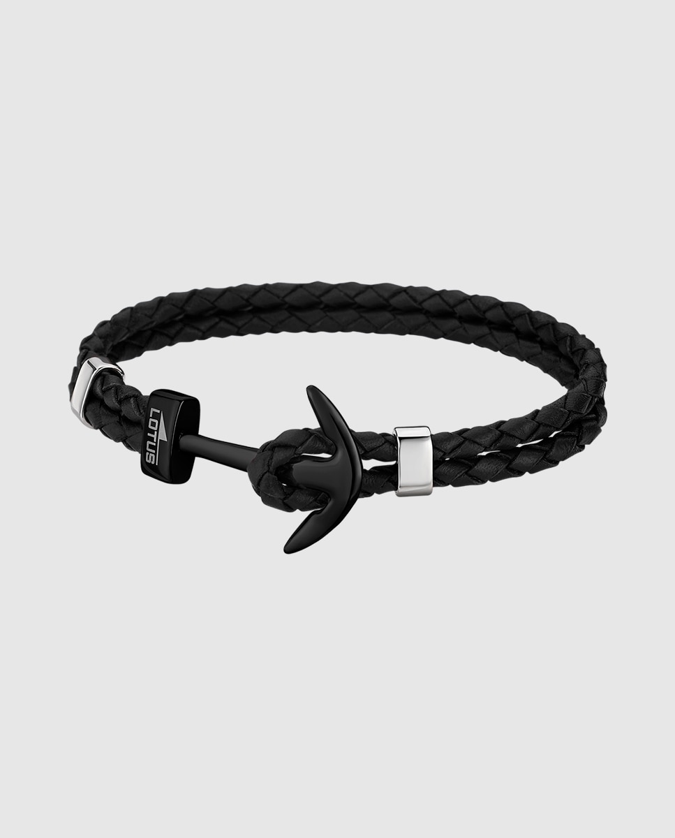 Pulseira Lotus Style Ls1832-2/6 Urban Man de Aço Inoxidável com Acabamento Brilhante Preto-1