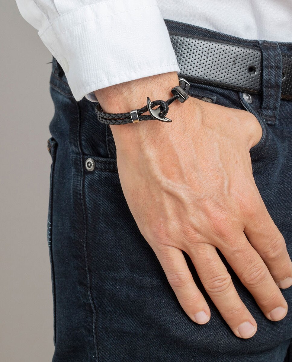 Pulseira Lotus Style Ls1832-2/6 Urban Man de Aço Inoxidável com Acabamento Brilhante Preto-2