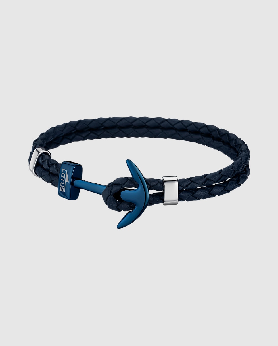 Pulseira Lotus Style Ls1832-2/a Urban Man de Aço Inoxidável com Acabamento Brilhante Azul-marinho-1