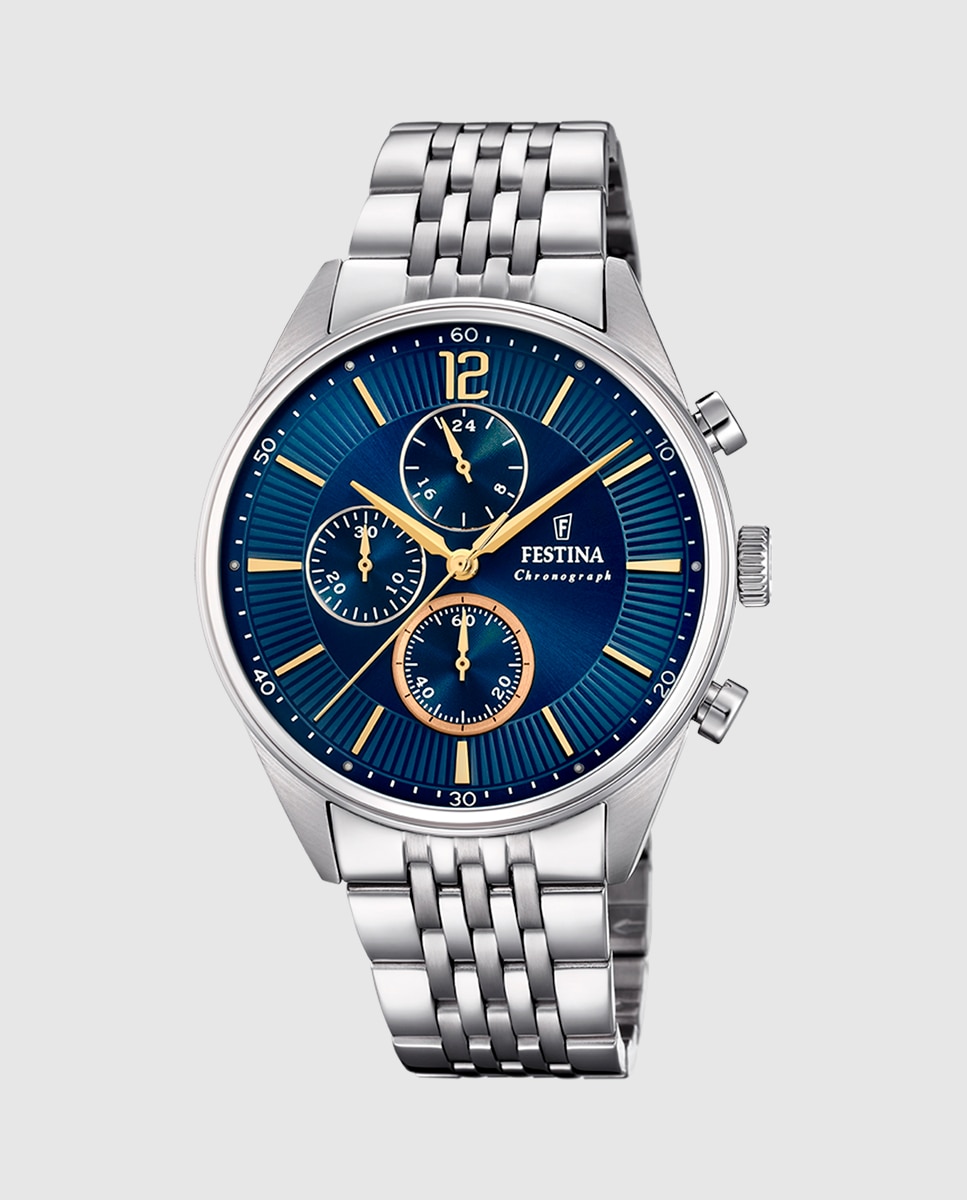 Relógio F20285/3 Timeless Chronograph de Aço Prateado Prata-1