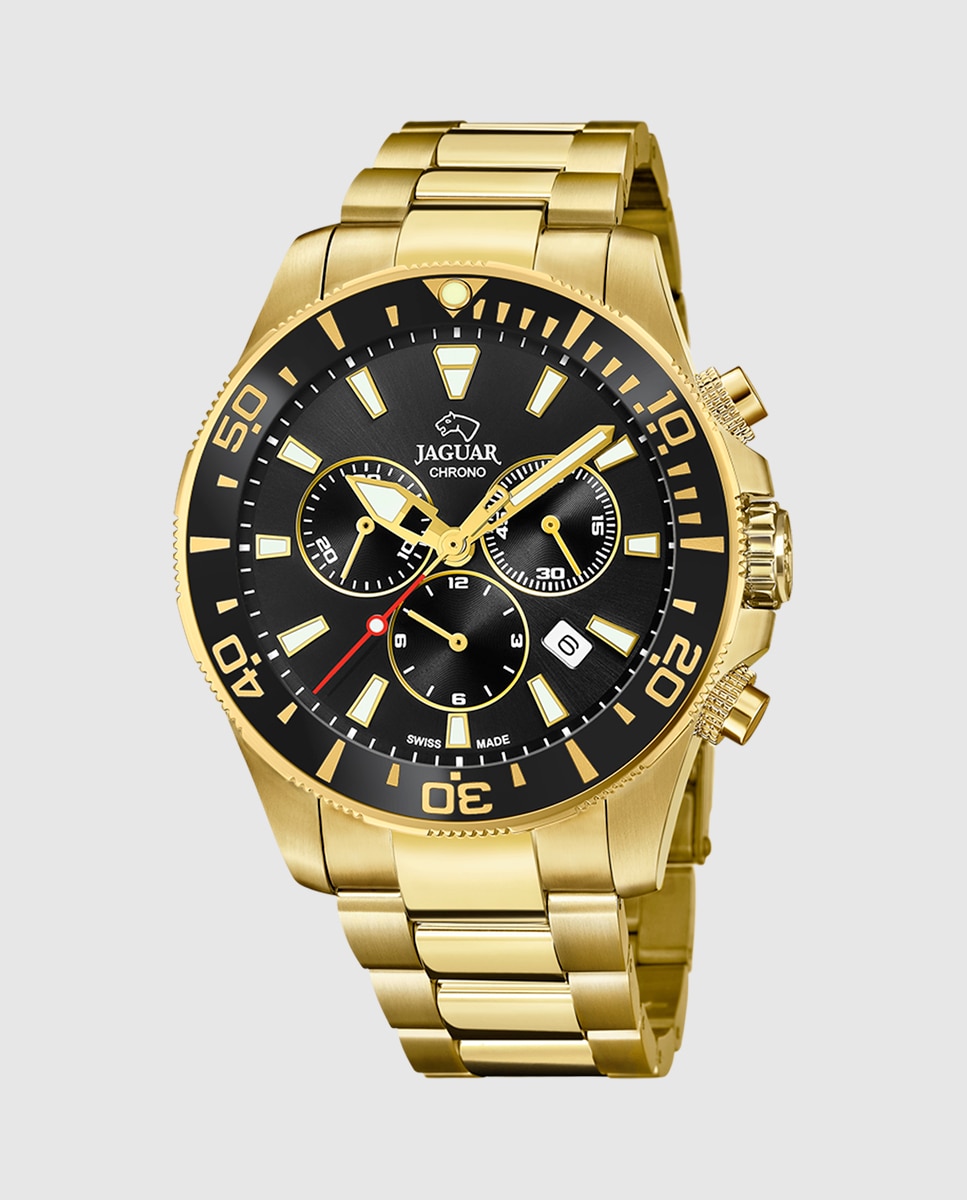 Relógio J864/3 Executive de Aço em Dourado Ouro-1