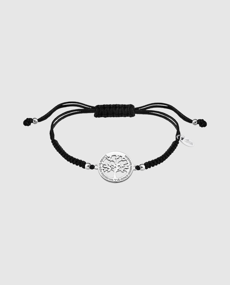 Pulseira Lotus Silver Lp1641-2/3 Tree Of Life de Prata com Acabamento Brilhante e Bola Prateada Prateado-1