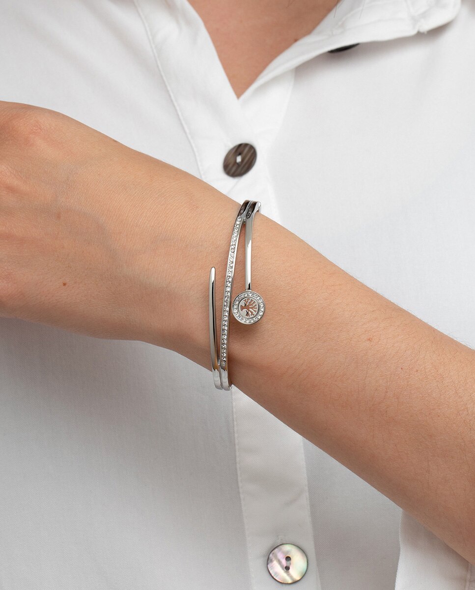 Pulseira Lotus Style Ls1843-2/5 Bliss de Aço Inoxidável com Acabamento Brilhante Prateado-2