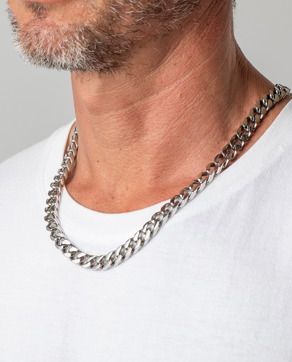 Corrente Lotus Style Ls1933-1 1 Men In Black de Aço Inoxidável com Acabamento Brilhante Prateado-2