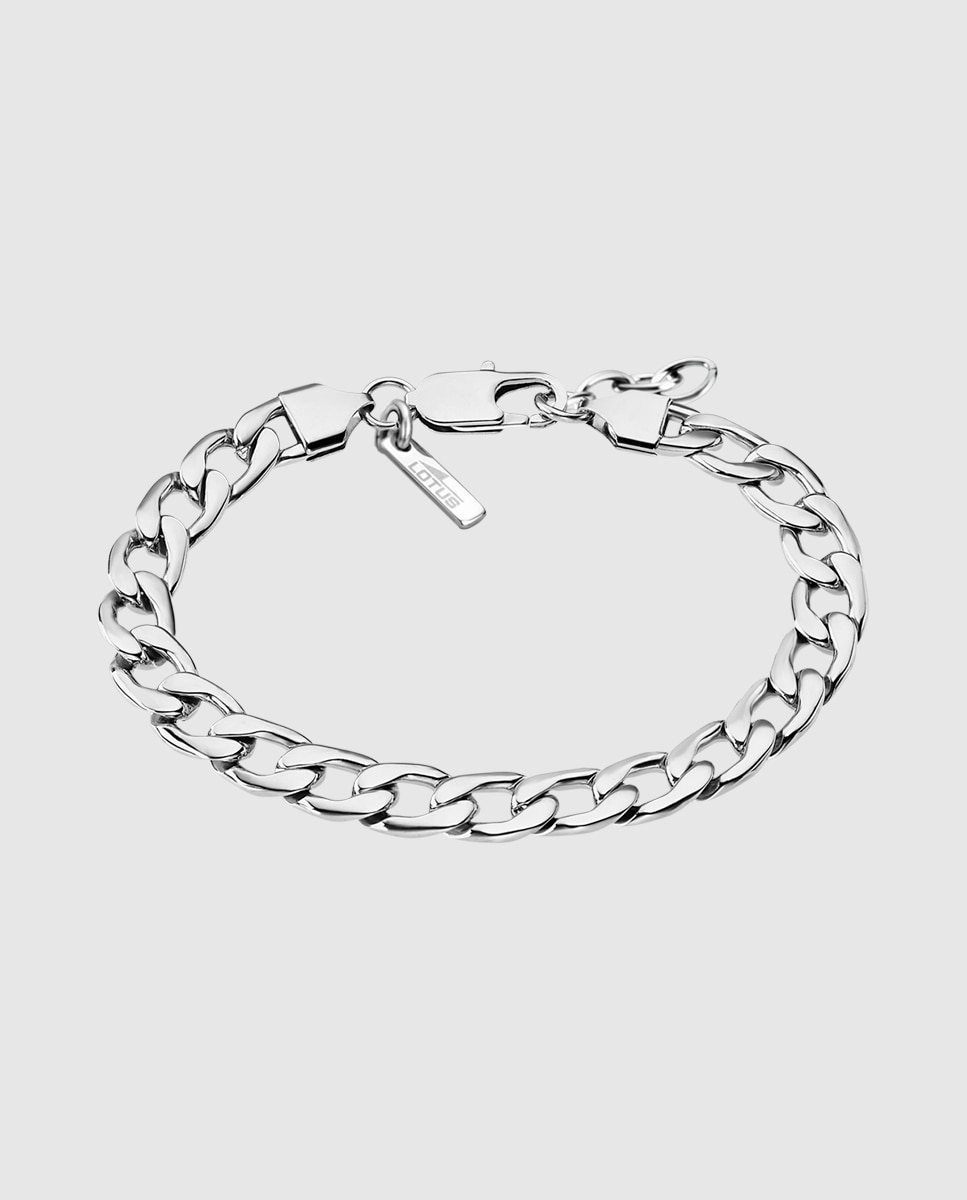 Pulseira Lotus Style Ls1934-2/1 Men In Black de Aço Inoxidável com Acabamento Brilhante Prateado-1