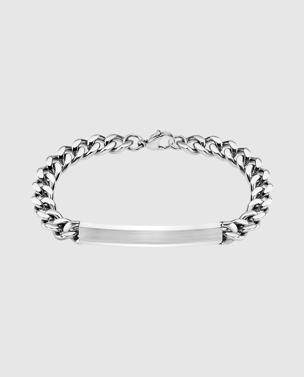 Pulseira Lotus Style Ls1936-2/1 Men In Black de Aço Inoxidável com Acabamento Mate Prateado-1