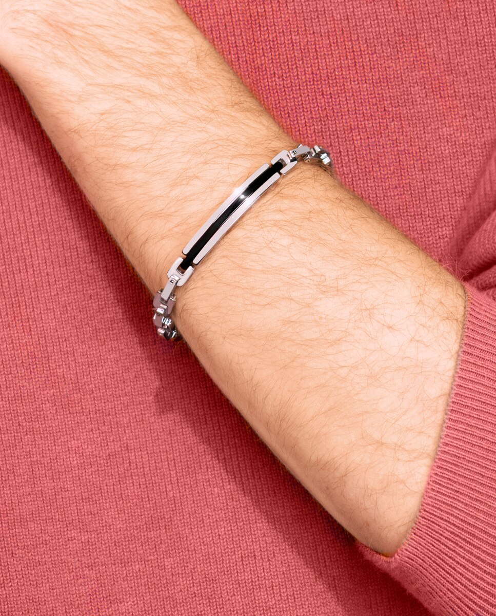 Pulseira Lotus Style Ls1966-2/2 Men In Black de Aço Inoxidável Prateado-2