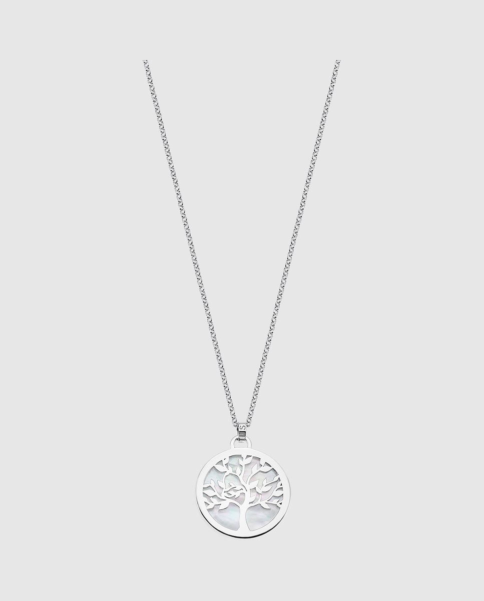 Colar Lotus Silver Lp1821-1/1 Tree Of Life de Prata com Acabamento Brilhante Prateado-1