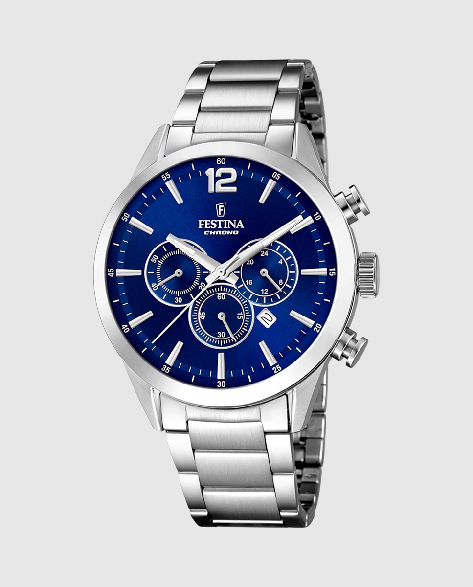 Relógio F20343/7 Timeless Chronograph de Aço Prateado Prata-1