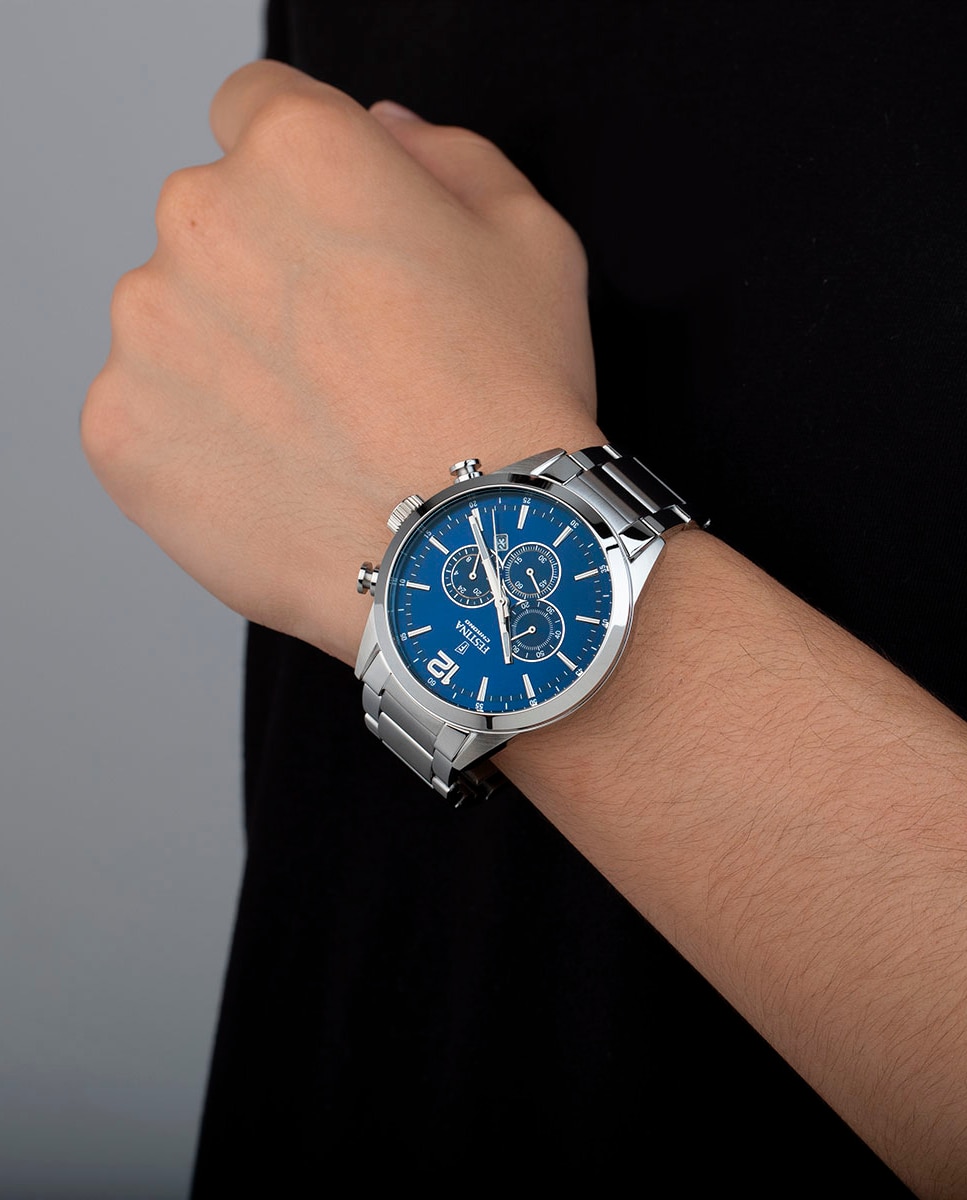 Relógio F20343/7 Timeless Chronograph de Aço Prateado Prata-3