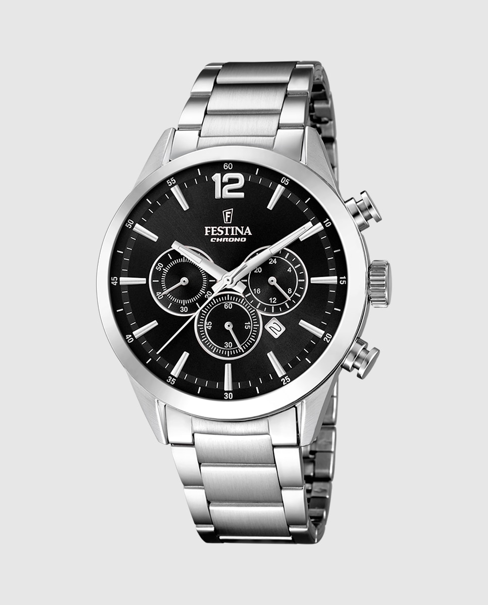 Relógio F20343/8 Timeless Chronograph de Aço Prateado Prata-1