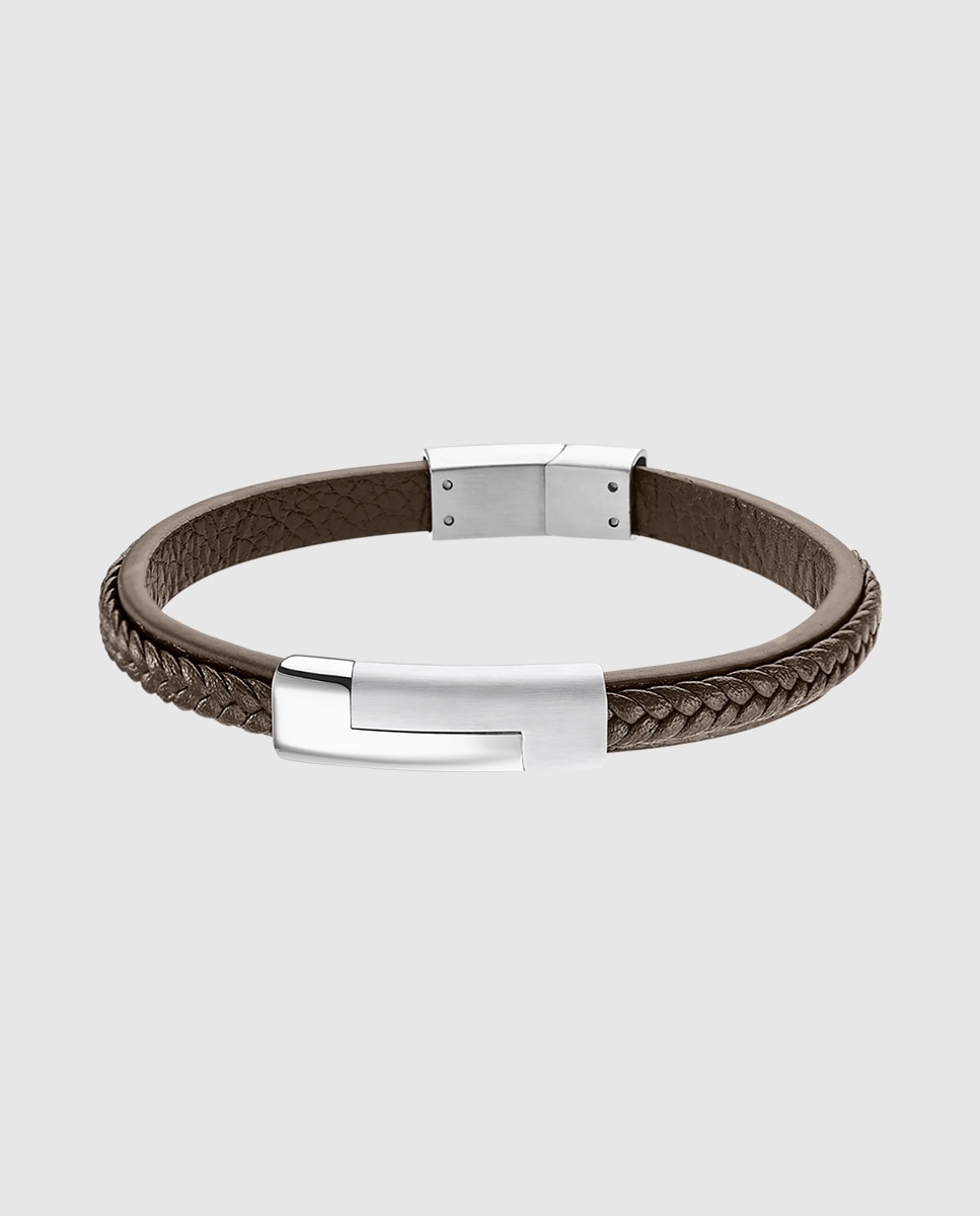 Pulseira Lotus Style Ls1965-2/3 Men Basic de Couro Castanho-1