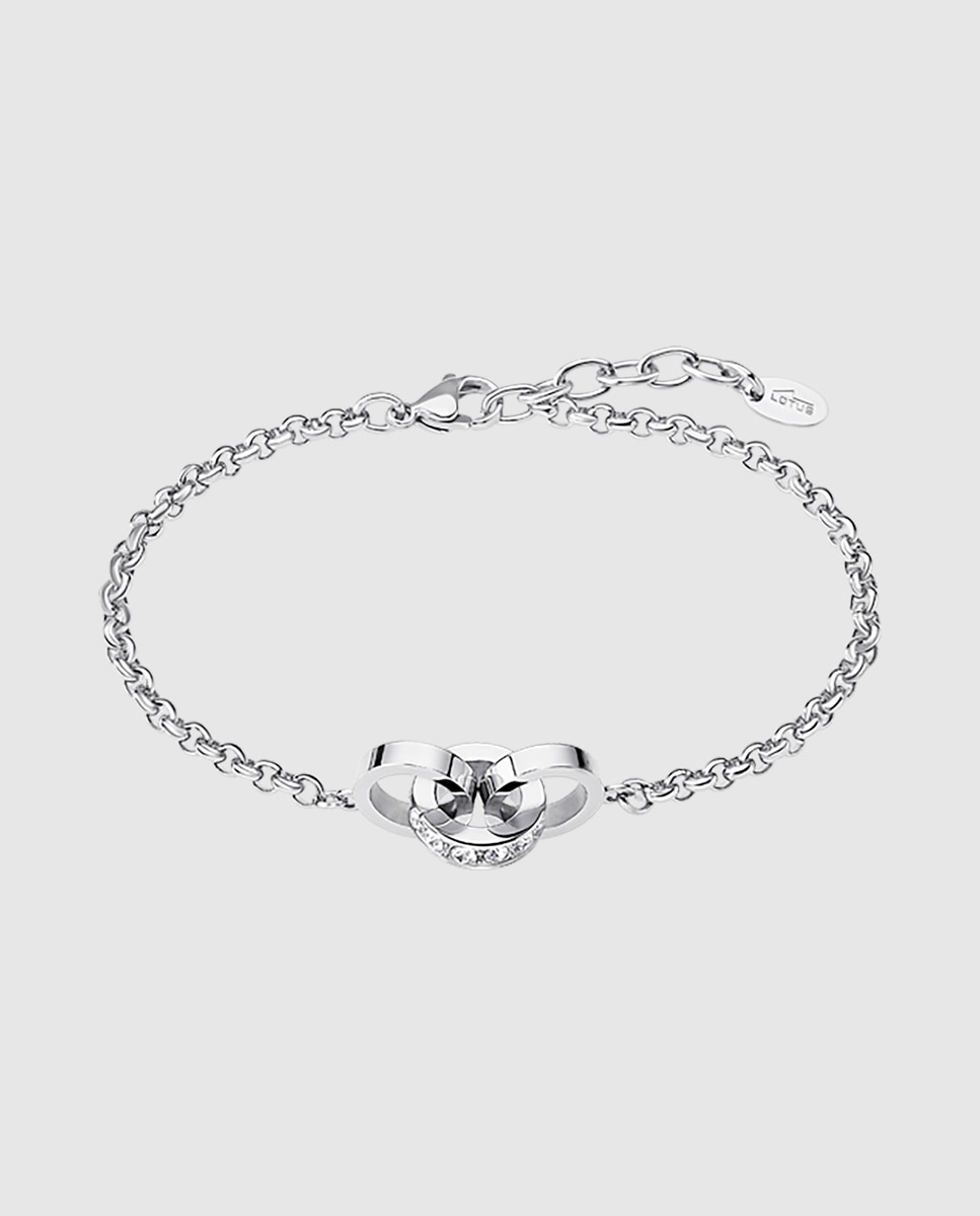 Pulseira de Corrente Lotus Style Ls1981-2 1 Bliss de Aço Inoxidável com Acabamento Brilhante Prateado-1