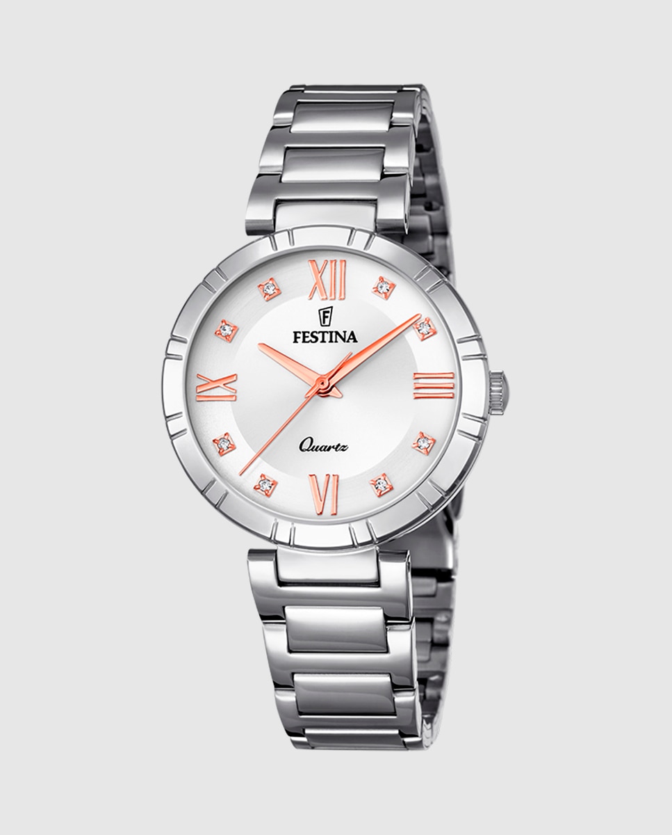 Relógio F16936/b Mademoiselle de Aço Prateado Prata-1
