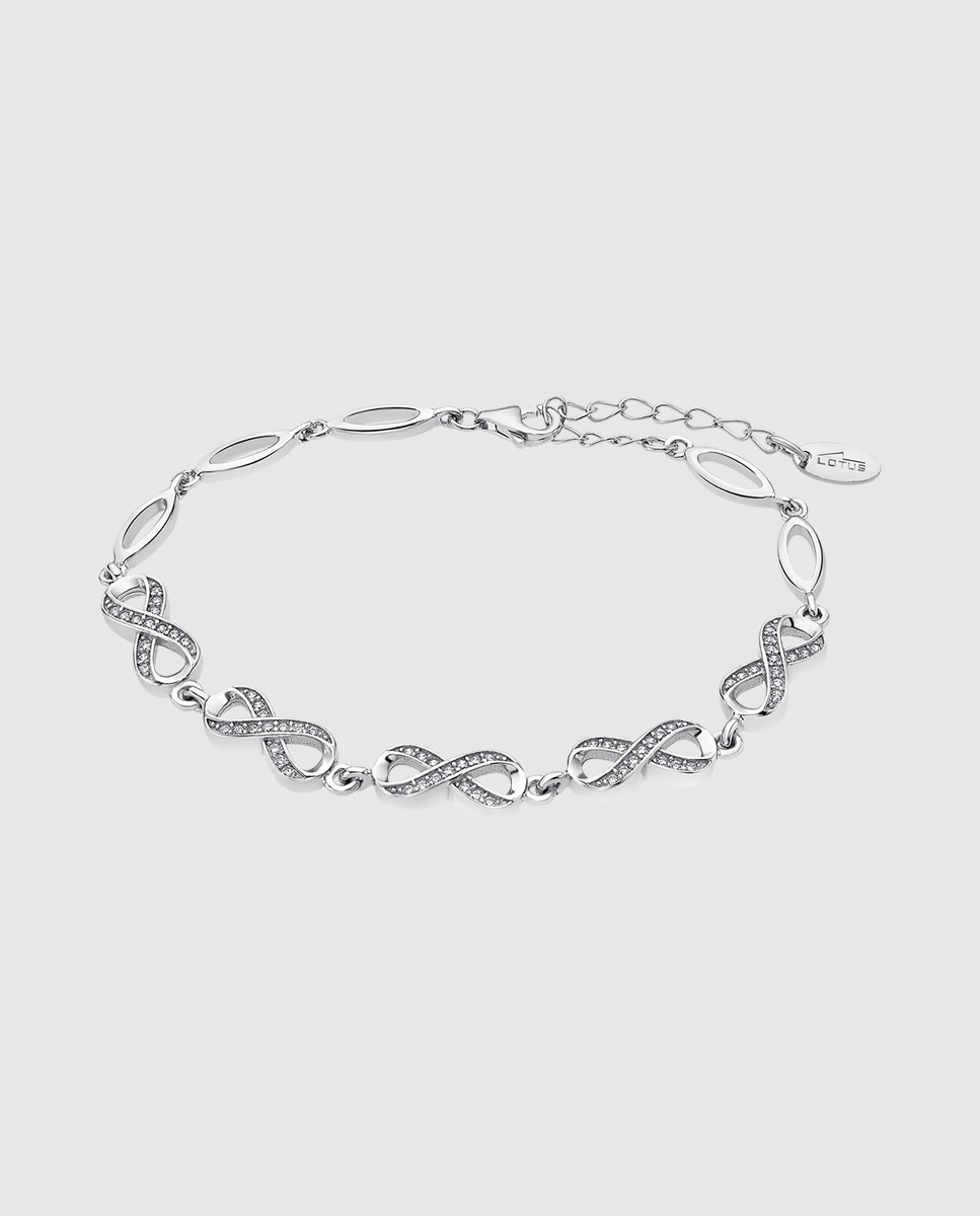 Pulseira com Elos Lotus Silver Lp1871-2 1 Trendy de Prata com Acabamento Brilhante Prateado-1