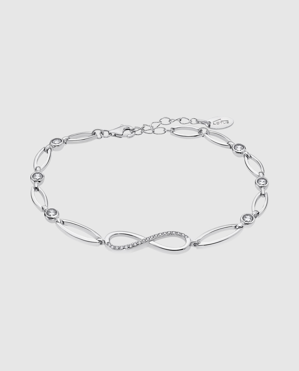 Pulseira Lotus Silver Lp1872-2/1 Trendy de Prata com Acabamento Brilhante e Zirconita Prateado-1
