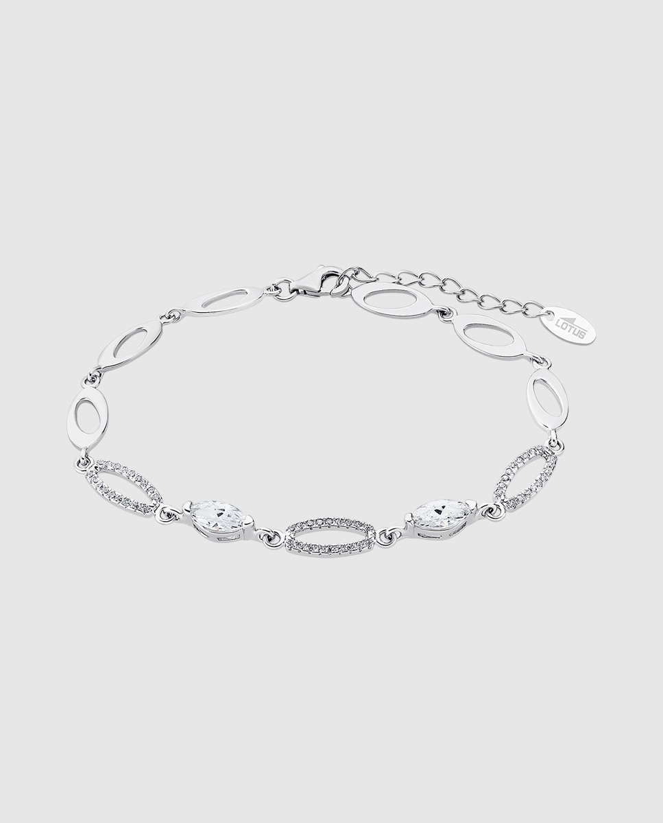 Pulseira Lotus Silver Lp1919-2/1 Trendy de Prata com Acabamento Brilhante e Zirconita Prateado-1