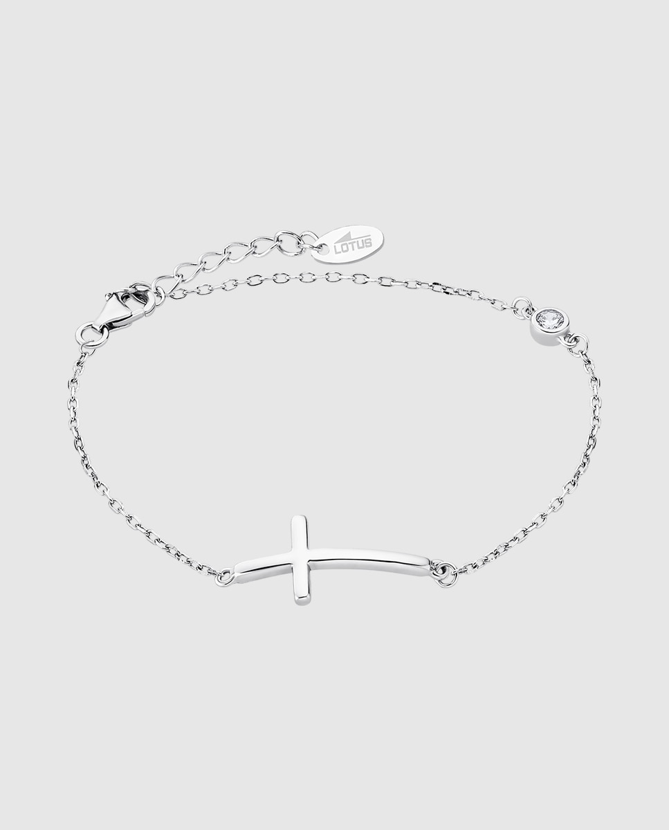 Pulseira de Corrente Lotus Silver Lp1918-2 1 Trendy de Prata com Acabamento Brilhante Prateado-1