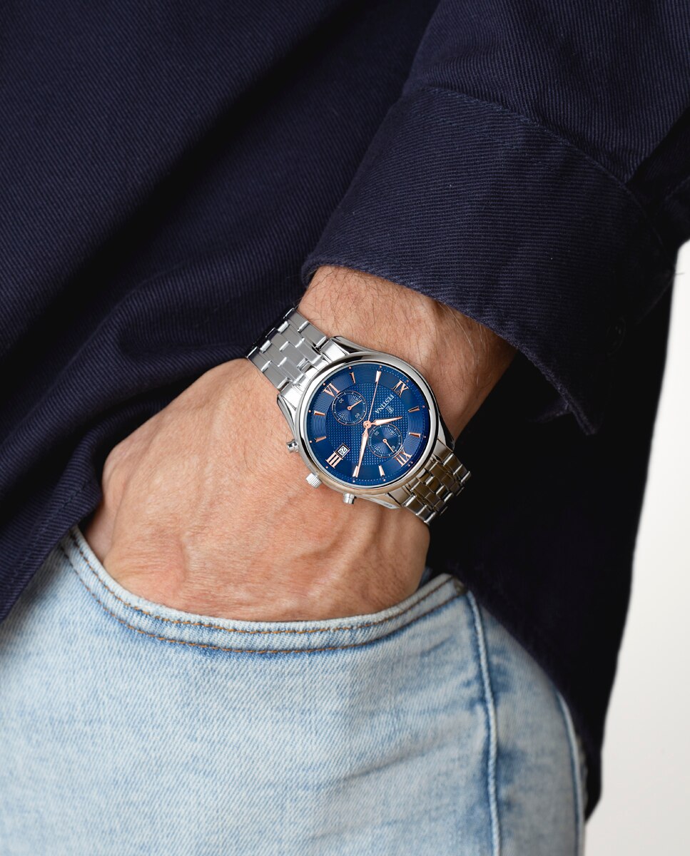 Relógio F6854/6 Timeless Chronograph de Aço Prateado Prata-3