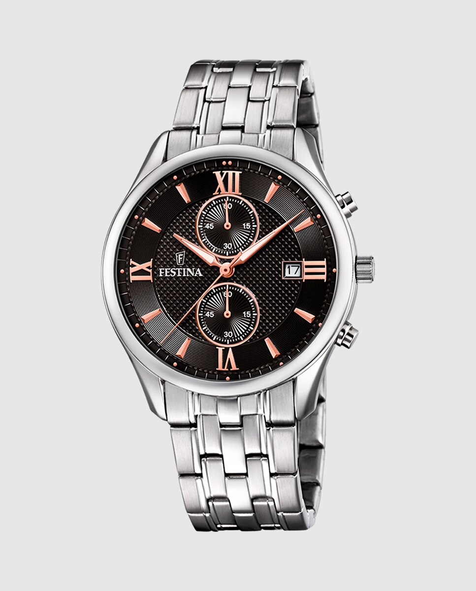 Relógio F6854/7 Timeless Chronograph de Aço Prateado Prata-1