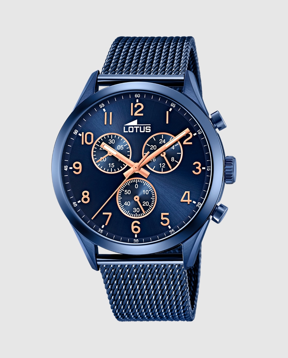 Relógio 18638/1 Minimalist de Aço em Azul Azul-1