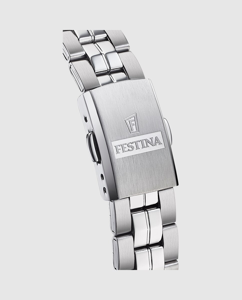 Relógio F20438/1 Aço Clássico de Aço Prateado Prata-2