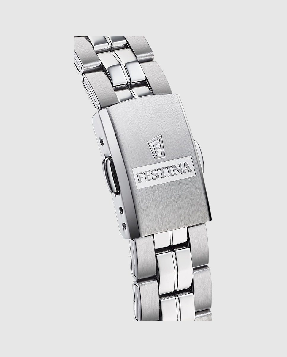 Relógio F20438/4 Aço Clássico de Aço Prateado Prata-2