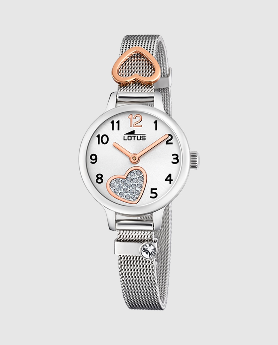 Relógio Infantil 18659/1 Junior Collection de Aço Prateado com Pulseira Multicolor de Oferta Prata-2