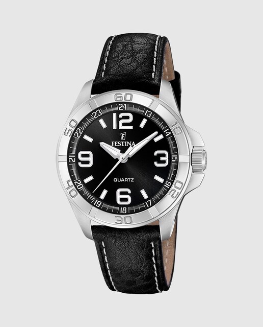 Imagem 0 de Relógio F20444/1 Special Prices de Pele em Preto