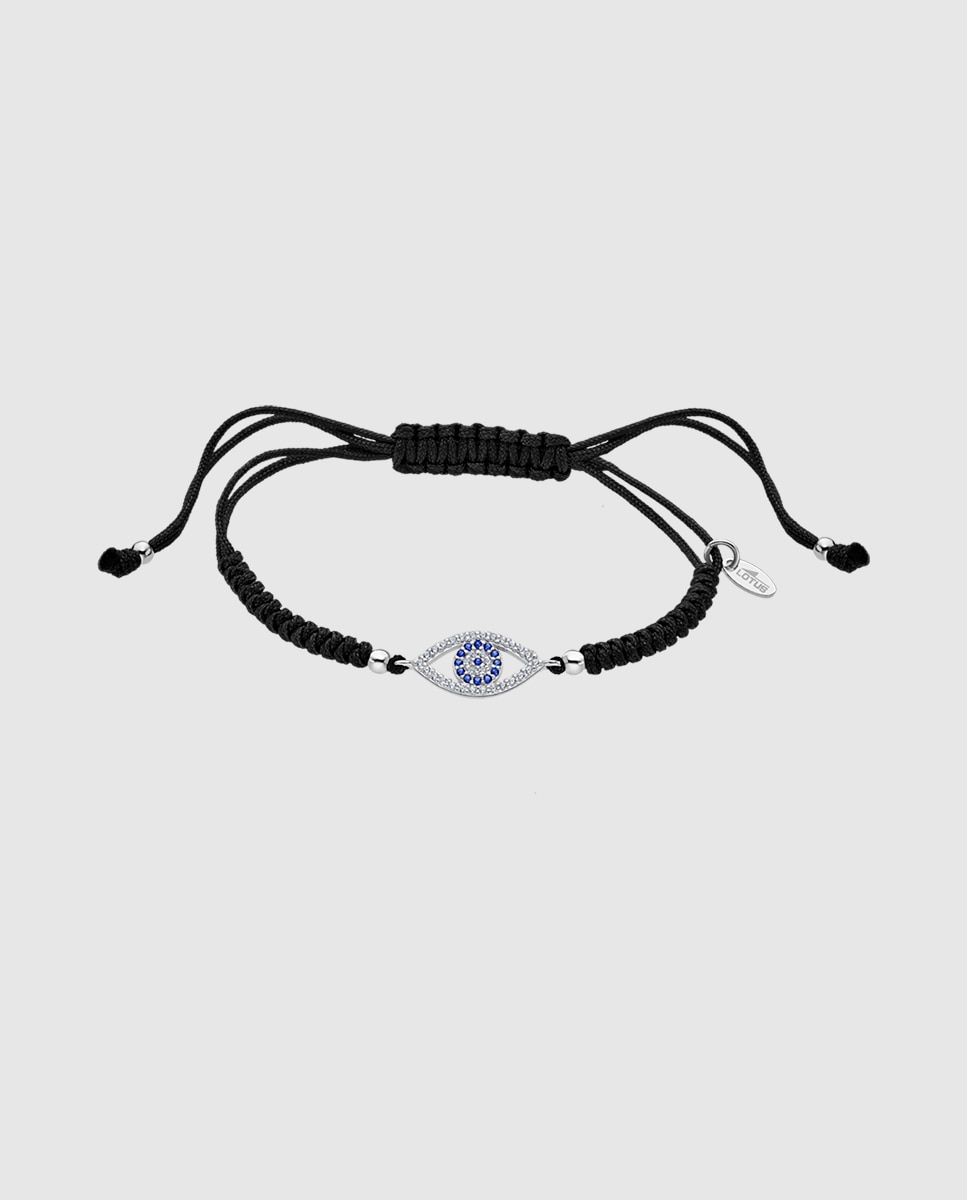 Pulseira Lotus Silver Lp1970-2/2 Mystic de Prata com Acabamento Brilhante e Zirconita Azul / Preto-1