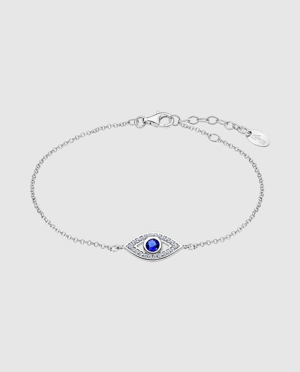 Pulseira Lotus Silver Lp1971-2/1 Mystic de Prata com Acabamento Brilhante e Zircônias Azul / Branco-1