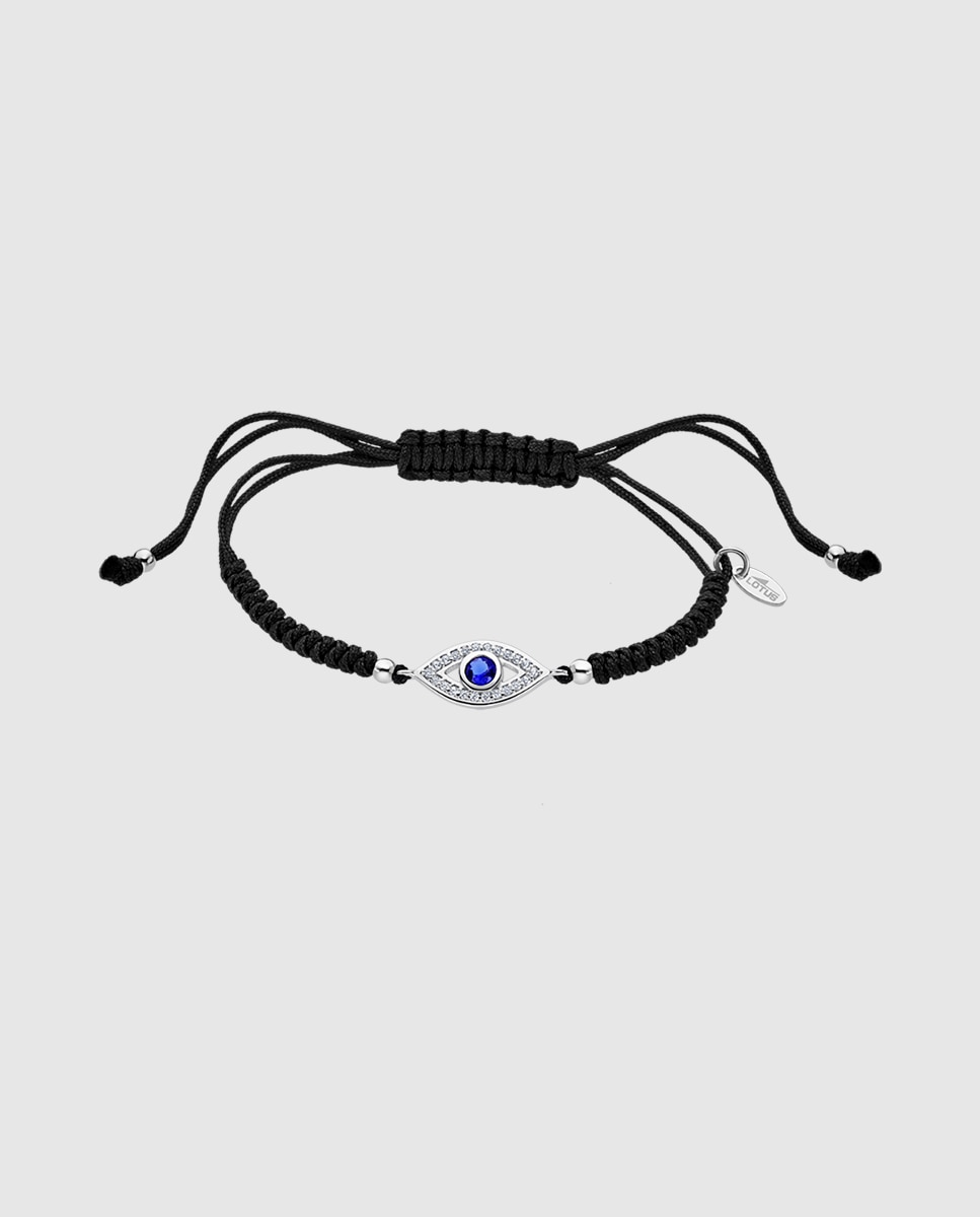 Pulseira Lotus Silver Lp1971-2/3 Mystic de Prata com Acabamento Brilhante e Zirconita Azul / Preto-1