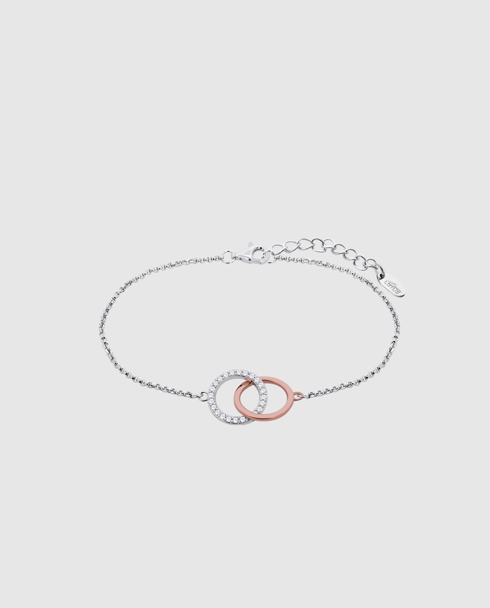 Pulseira Lotus Silver Lp1955-2/1 Moments de Prata com Acabamento Brilhante e Zircónios Prata / Rosa-1