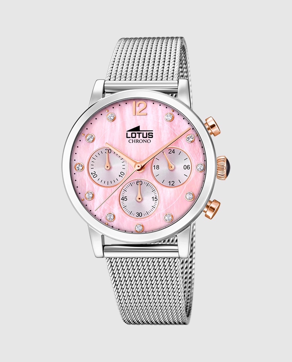 Relógio 18676/2 Trendy de Aço Prateado Prata / Rosa-1