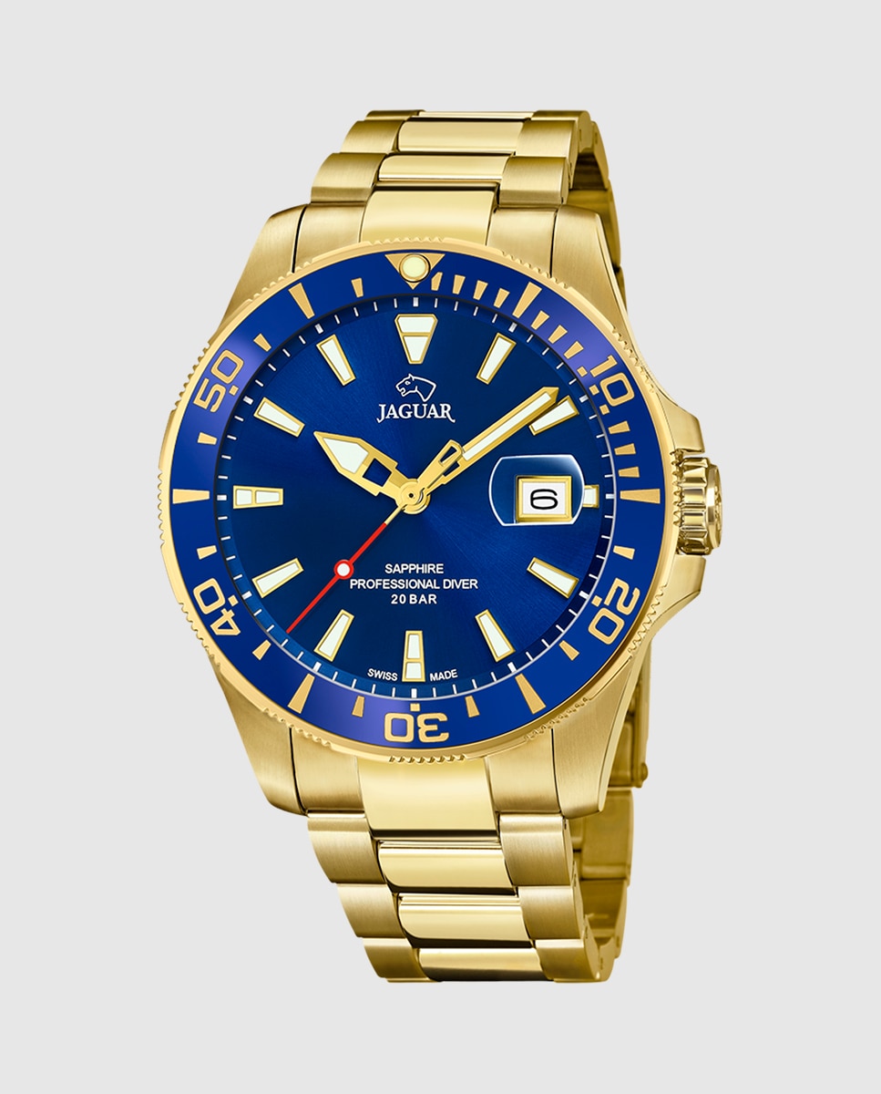 Relógio J877/1 Executive de Aço em Dourado Ouro-1