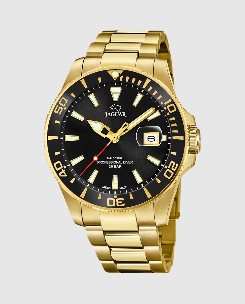 Relógio J877/3 Executive de Aço em Dourado Ouro-1