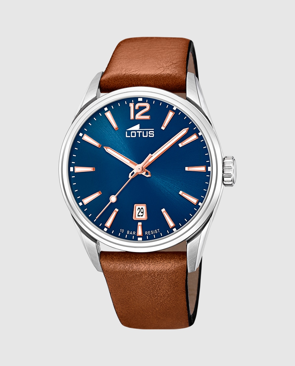 Relógio 18693/2 Chrono de Pele em Castanho Castanho-1