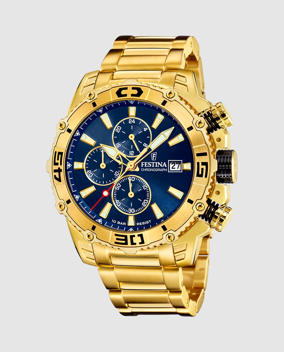 Relógio F20492/2 Prestige de Aço em Dourado Ouro-1