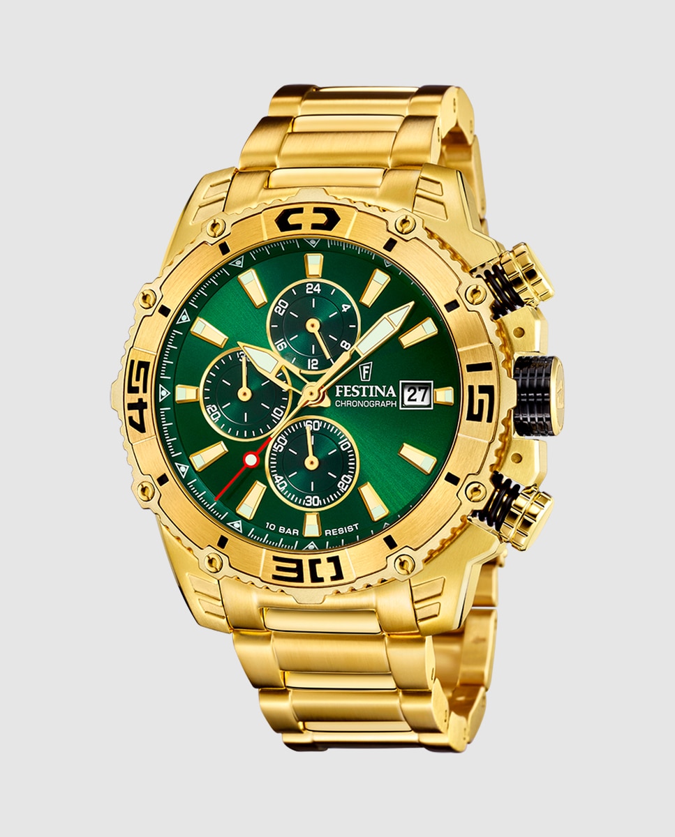 Relógio F20492/3 Prestige de Aço em Dourado Ouro-1