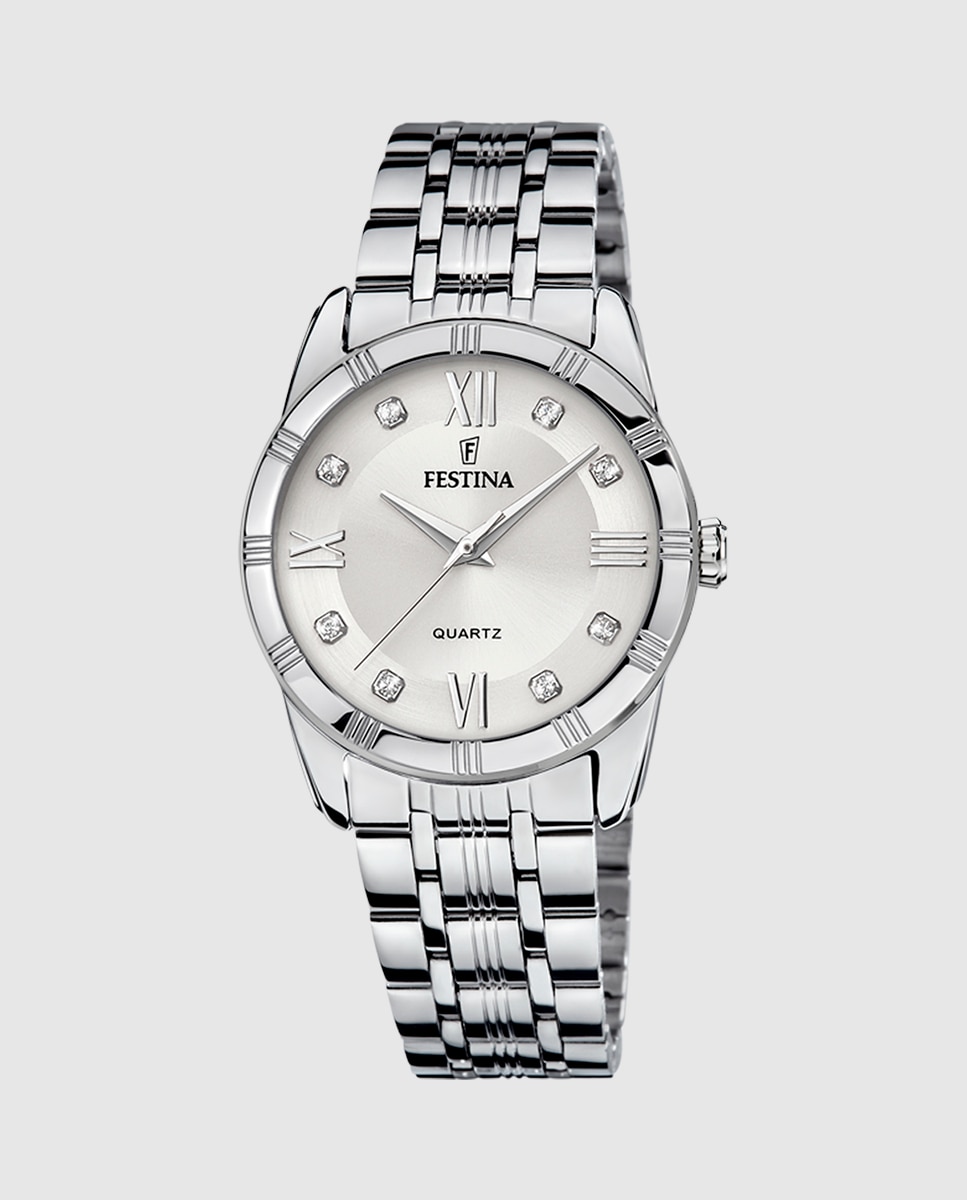 Relógio F16940/a Mademoiselle de Aço Prateado Prata-1