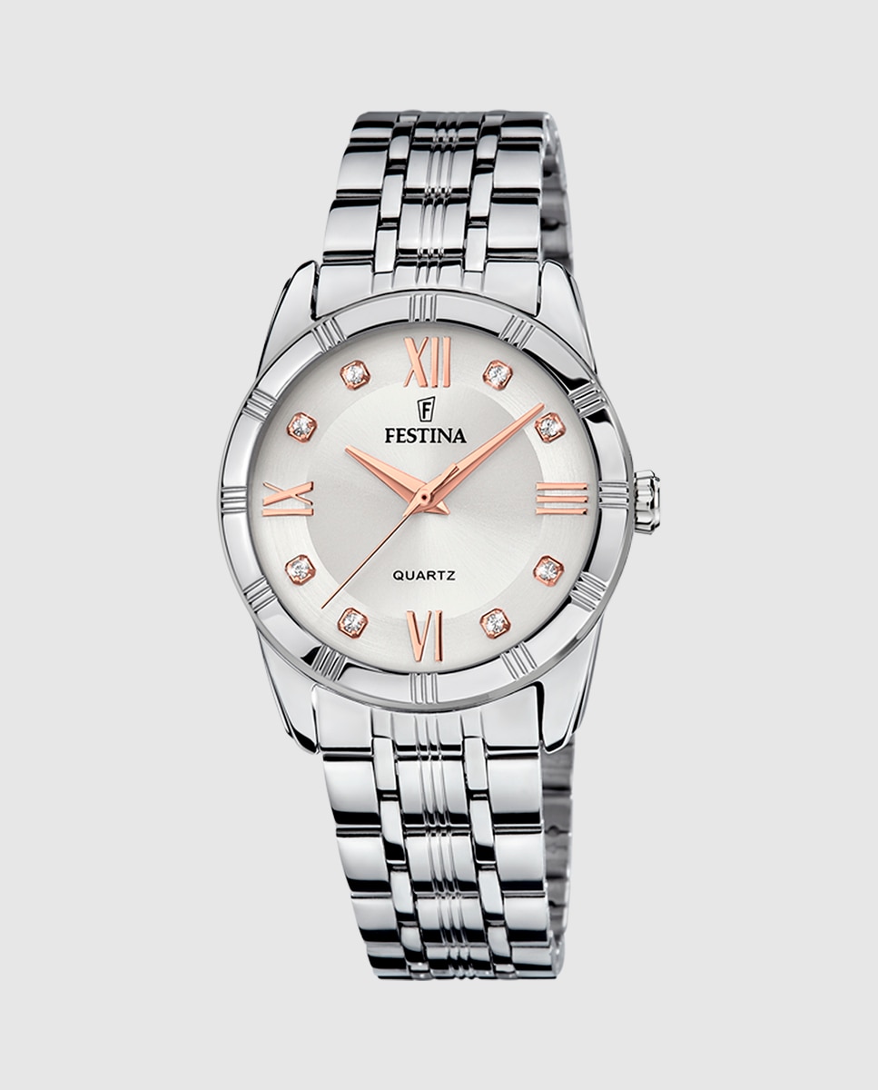 Relógio F16940/b Mademoiselle de Aço Prateado Prata-1