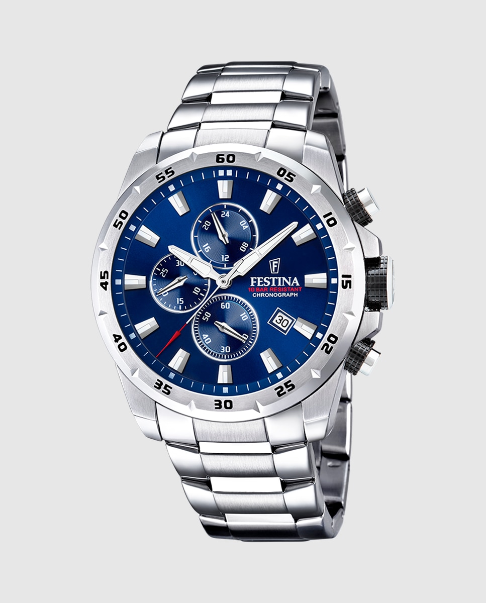 Imagem 0 de Relógio F20463/2 Chrono Sport de Aço Prateado