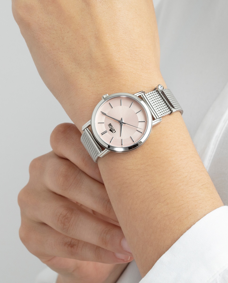 Relógio 18737/2 Trendy de Aço Prateado Prata / Rosa-3
