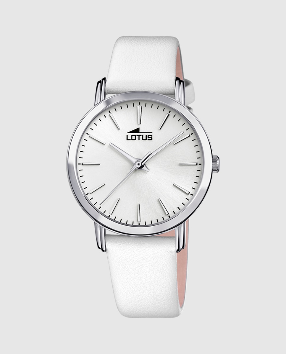 Relógio 18738/1 Trendy de Pele em Branco Branco-1