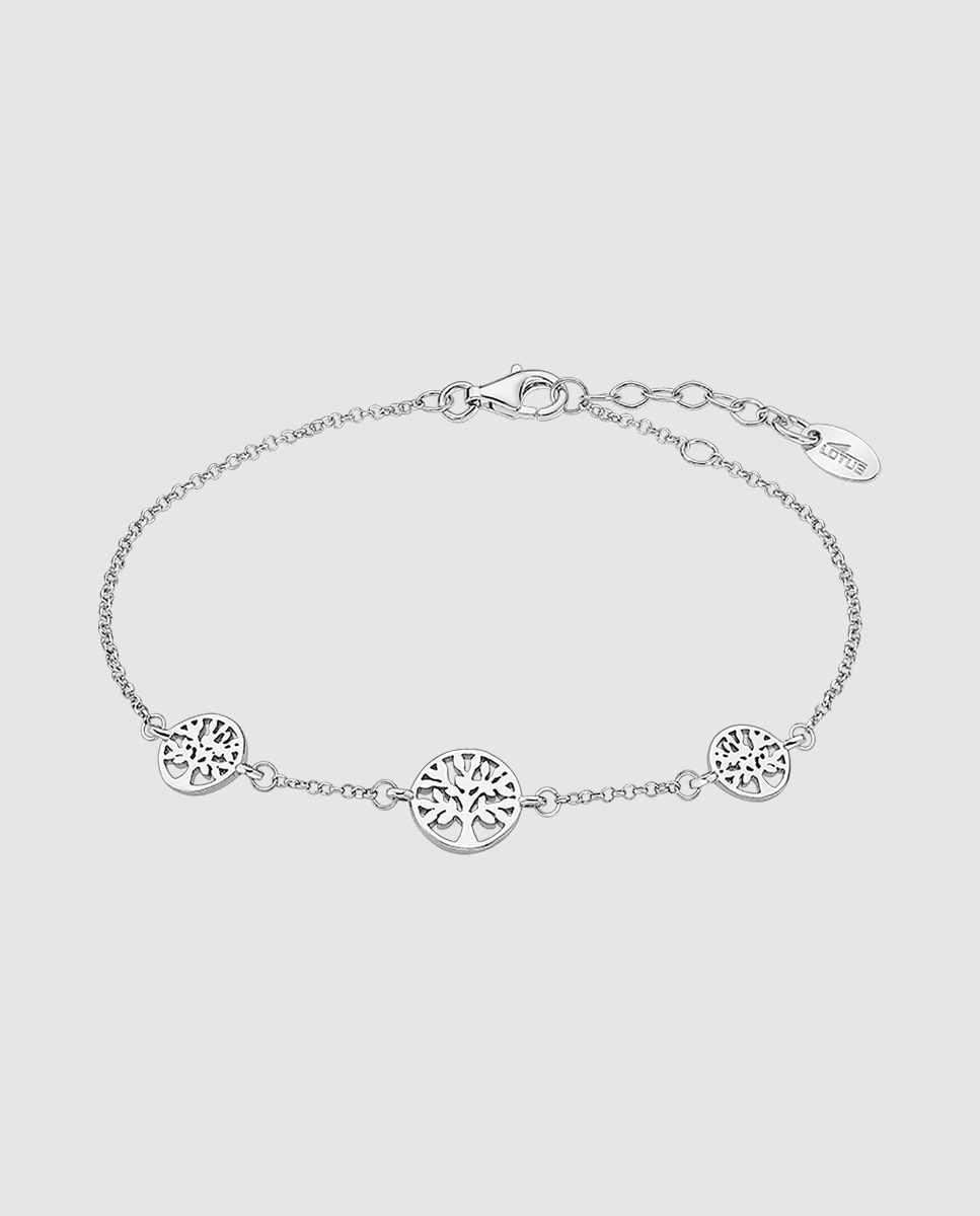 Pulseira de Corrente Lotus Silver Lp1982-2 1 Mystic de Prata com Acabamento Brilhante Prateado-1