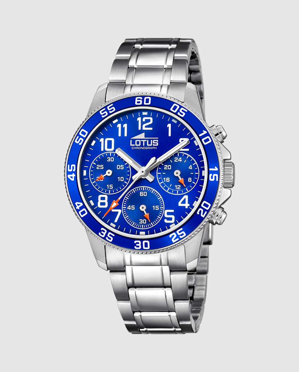 Relógio Infantil 18580/6 Junior Collection de Aço Prateado com Pulseira de Oferta Azul-2