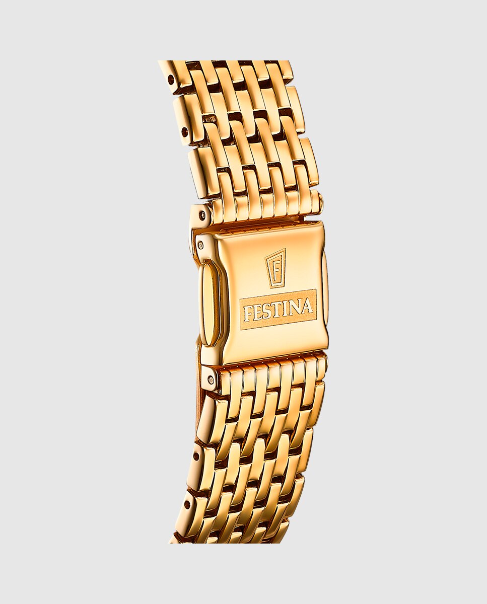 Relógio F20020/1 Swiss Made de Aço Dourado Ouro-2