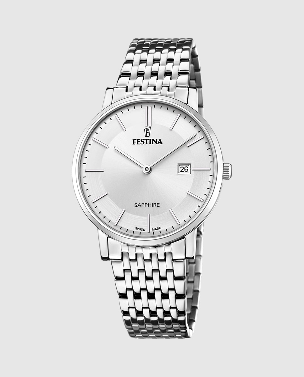 Relógio F20018/1 Swiss Made de Aço Prateado Prata-1